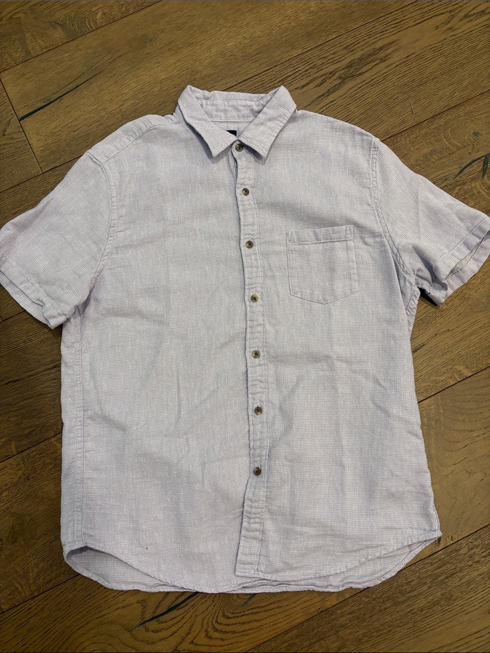 J. Crew Light Lavender Short-Sleeve Button-Down Shirt